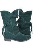 Damen-Winterstiefel, natürliches Veloursleder, Malachit 999 Z ElitaBut