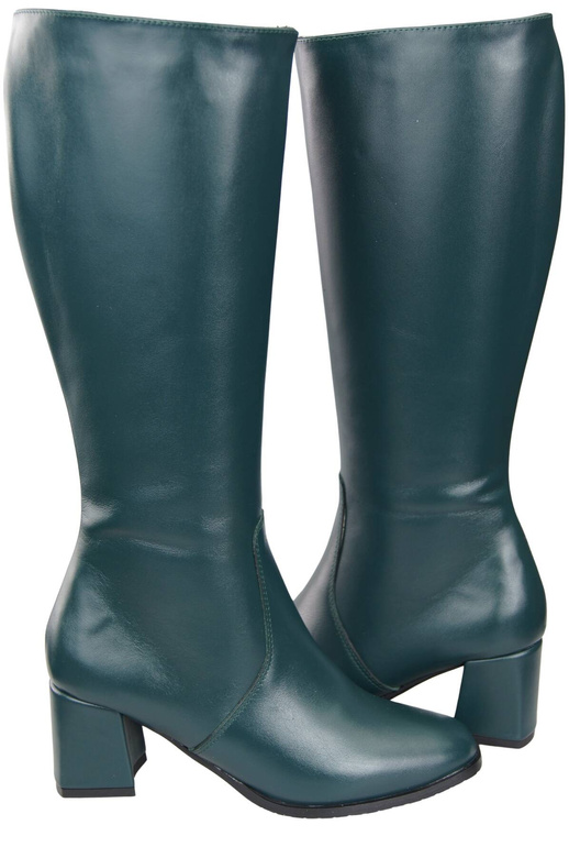 Bequeme Damen Malachit Niedrig Absatz Stiefel Naturleder 212 ElitaBut