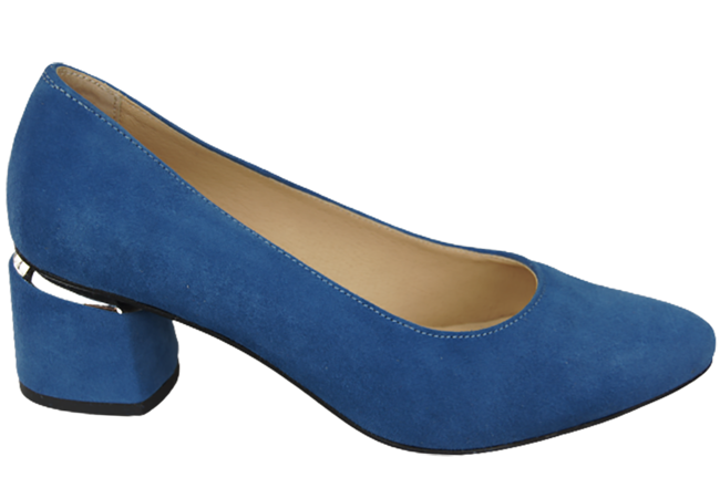 Damenschuhe Pumps Blau Natürliches Wildleder 143 Von ElitaBut