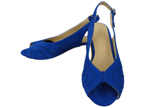 Damenschuhe Sandalen, natürliches Wildleder, Azure 991 ElitaBut