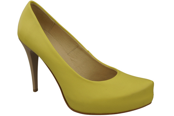 Damen Footwear Zitrone Stiletto Pumps Naturleder 205 ElitaBut