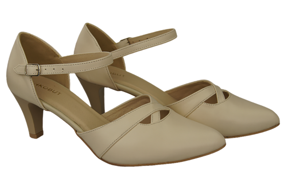 Damenschuhe Beige Sandalen, Naturleder 151 ElitaBut