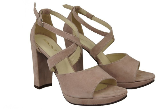 Damenschuhe Sandalen Rosa, Naturleder, Wildleder 114 ElitaBut