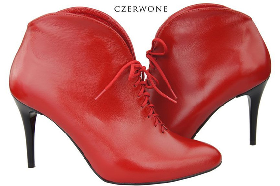 Damenstiefel Frühling/Herbst, Naturleder, Rot 955 ElitaBut