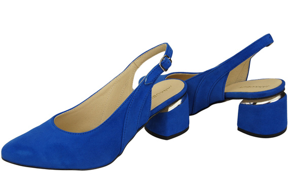 Damensandalen aus natürlichem Wildleder, azurblaue Eleganz und Komfort 196 von ElitaBut