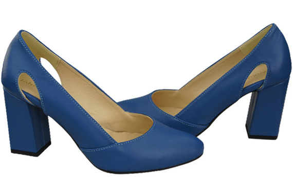 Damenschuhe Pumps Blau Naturleder 184 ElitaBut