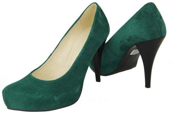 Damenschuhe Pumps Malachit Naturleder Wildleder 644 ElitaBut