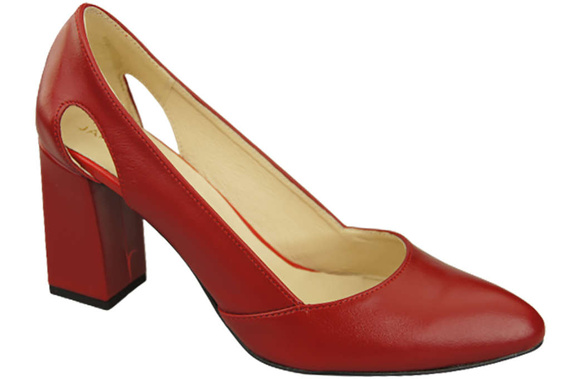Damenschuhe Rote Pumps, Naturleder 184 ElitaBut