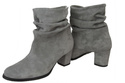 Damenschuhe Stiefeletten, Naturleder, Grau 986 ElitaBut