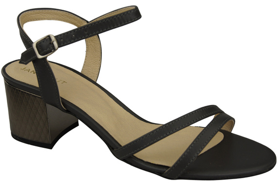 Damenschuhe Graphit Naturleder 197 Sandalen, die den Fuß sinnlich enthüllen ElitaBut