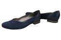 Damen-Ballerinas, Naturleder, Marineblau 984 ElitaBut