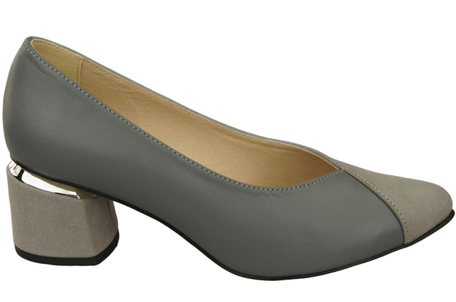 Einzigartige Damenschuhe aus Naturleder Fühlen Sie Luxus an Ihren Füßen Grau 191 ElitaBut