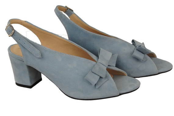 Damenschuhe Sandalen Blaues Naturleder Wildleder 148 ElitaBut