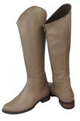 Schuhe Damenstiefel Stiefel, Naturleder 124 Cappuccino ElitaBut