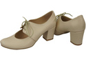 Schuhe Damenschuhe, Naturleder, Beige 161 ElitaBut