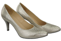 Damenschuhe Silber Pumps Schlangenmotiv Naturleder 150 ElitaBut