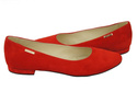 Damenschuhe Ballerinas Rot, Naturleder, Wildleder 131 ElitaBut