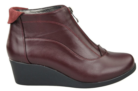 Damen Stiefeletten Frühling/Herbst Naturleder Burgund 133 L ElitaBut