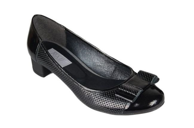 Damenschuhe Pumps, Naturleder, Schwarz 707 ElitaBut