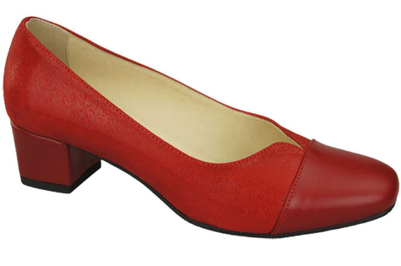 Damenschuhe Pumps Naturleder 164 Rot ElitaBut
