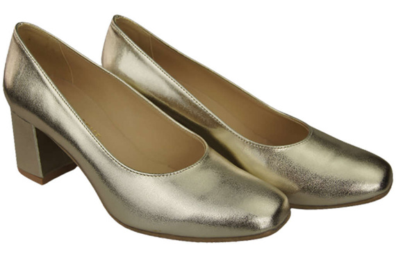 Damenschuhe Pumps Naturleder 171 Gold ElitaBut