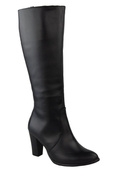 Schuhe Damenstiefel, Naturleder, Schwarz 944 ElitaBut