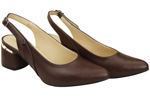 Damenschuhe Schokoladensandalen, Naturleder 196 ElitaBut