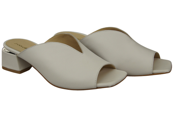 Damen Schuhe Absätze Flip Flops Weiß Naturleder 210 ElitaBut