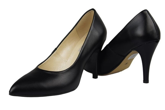 Damenschuhe Pumps Naturleder Schwarz 816 ElitaBut