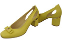 Schuhe Damen Lemon Pumps aus Naturleder mit dekorativem Absatz 199 ElitaBut