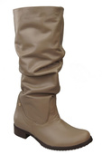 Schuhe Damenstiefel Stiefel, Naturleder 123 Cappuccino ElitaBut
