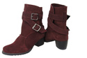 Damenstiefel Naturveloursleder Burgund 119 ElitaBut