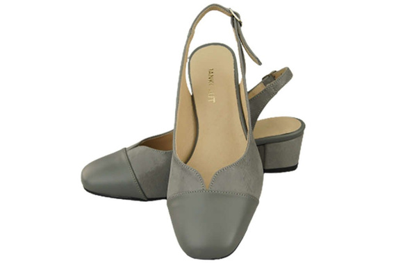 Damenschuhe Sandalen Naturleder 165 Grau ElitaBut