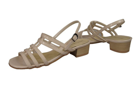 Damenschuhe Sandalen mit flachem Absatz Beige 622 ElitaBut