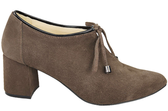 Damenschuhe Braune Schuhe Natursamtleder 183 ElitaBut