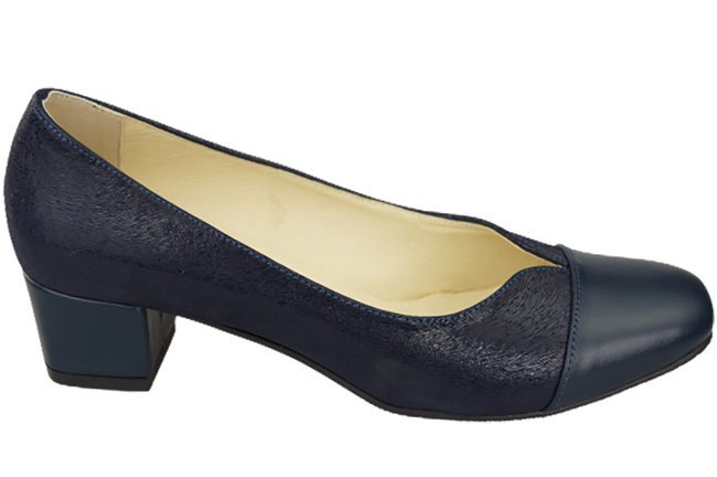 Damenschuhe Pumps Naturleder 164 Marineblau ElitaBut