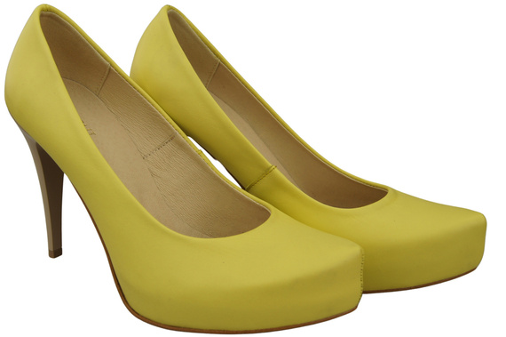 Damen Footwear Zitrone Stiletto Pumps Naturleder 205 ElitaBut