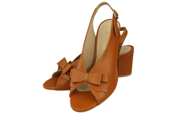 Damenschuhe Sandalen Rot, natürlich genarbtes Leder, 148 L ElitaBut