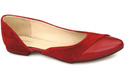 Damenschuhe Ballerinas Rot, Naturleder, Wildleder 146 ElitaBut