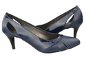 Damenschuhe Pumps Marineblau, Naturleder 995 ElitaBut
