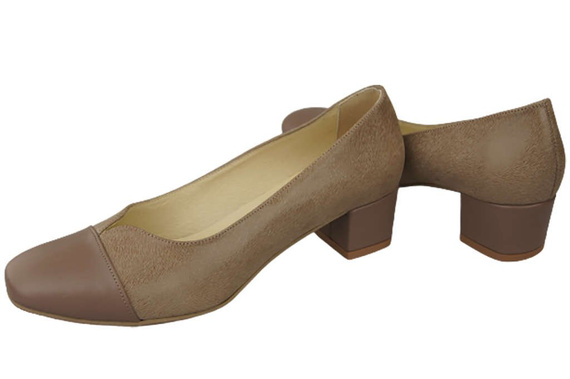 Damenschuhe Pumps Naturleder 164 Cappuccino ElitaBut
