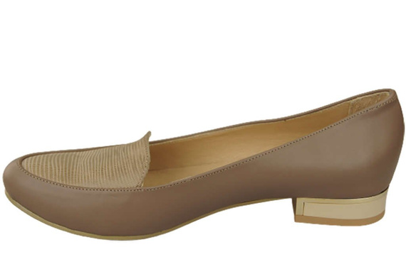 Damen Ballerinas Lords, Naturleder Cappuccino 908 ElitaBut