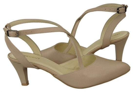 Damenschuhe Sandalen Cappuccino Grain Naturleder 129 ElitaBut