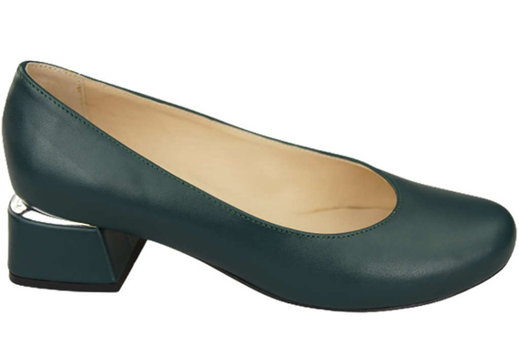 Damenschuhe Pumps Naturleder 159 Malachit ElitaBut