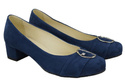 Damenschuhe Pumps Marineblau Naturleder Wildleder 135 ElitaBut