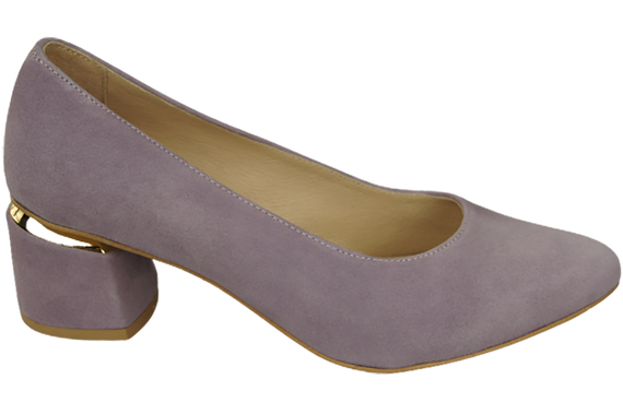 Damenschuhe Pumps Lila Natürliches Wildleder 143 Von ElitaBut