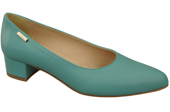 Damen Pumps Türkis mit niedrigem Absatz zeitlose Eleganz und Komfort 220 ElitaBut