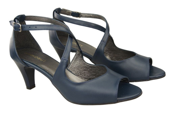 Damenschuhe Sandalen Marineblau Naturleder 115 ElitaBut