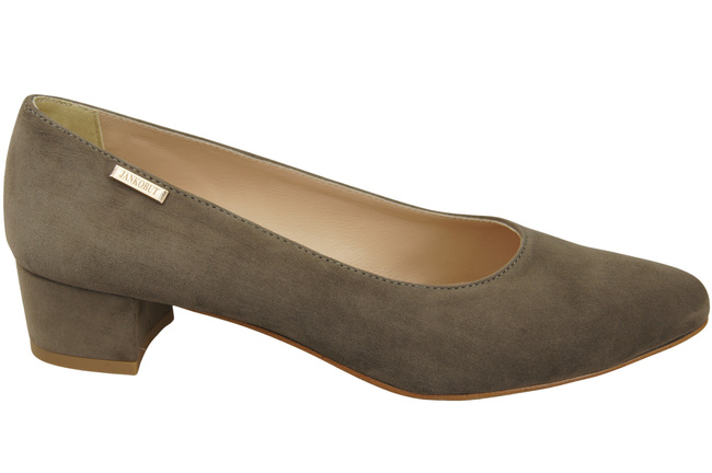 Bequeme Damen-Schuhe Hellbraun aus echtem Veloursleder 220 Z ElitaBut