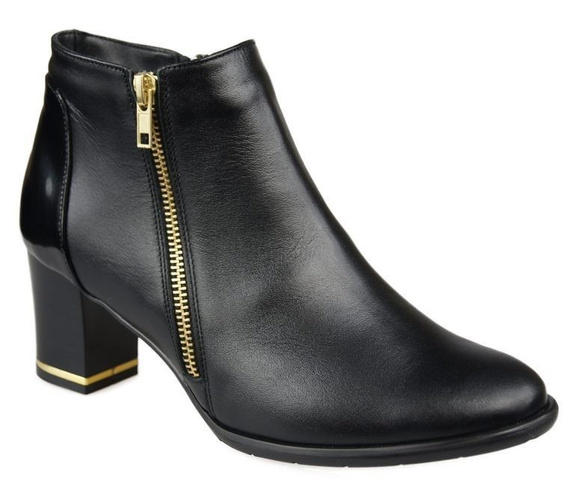 Damenstiefel, warm, Naturleder, Schwarz 881 Z ElitaBut